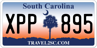 SC license plate XPP895