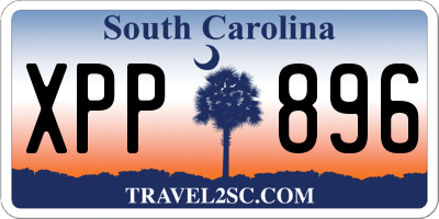 SC license plate XPP896