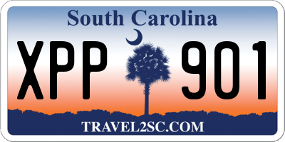 SC license plate XPP901