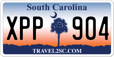 SC license plate XPP904