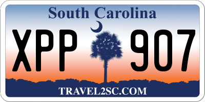 SC license plate XPP907