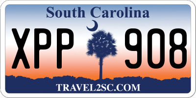 SC license plate XPP908