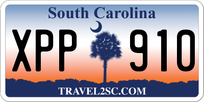 SC license plate XPP910