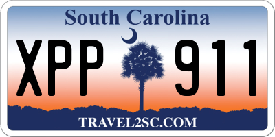 SC license plate XPP911