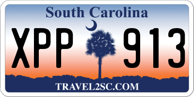 SC license plate XPP913