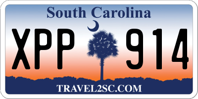 SC license plate XPP914