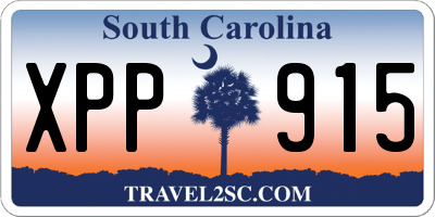 SC license plate XPP915