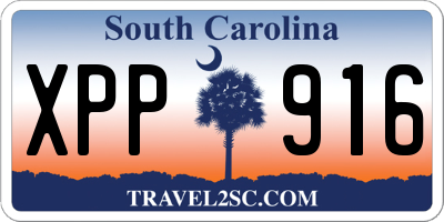 SC license plate XPP916