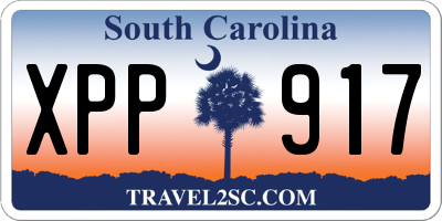 SC license plate XPP917