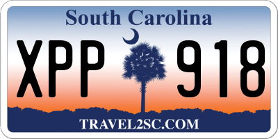 SC license plate XPP918