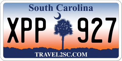 SC license plate XPP927