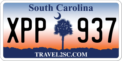 SC license plate XPP937
