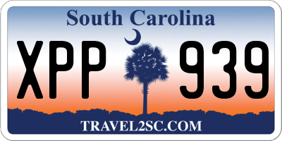 SC license plate XPP939