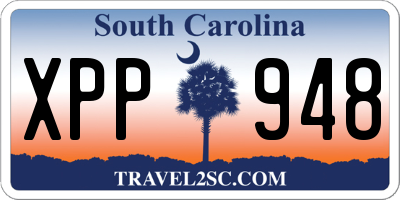 SC license plate XPP948