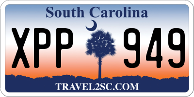 SC license plate XPP949