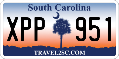 SC license plate XPP951