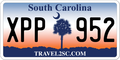 SC license plate XPP952
