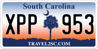 SC license plate XPP953