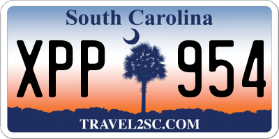SC license plate XPP954