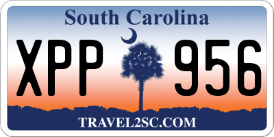 SC license plate XPP956