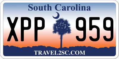 SC license plate XPP959