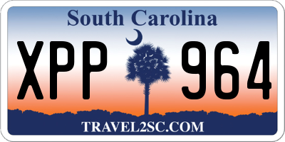 SC license plate XPP964