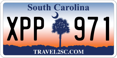 SC license plate XPP971