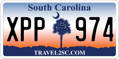 SC license plate XPP974