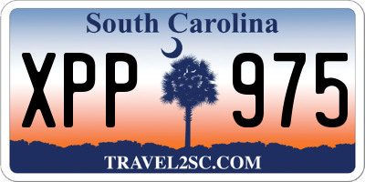 SC license plate XPP975