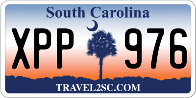 SC license plate XPP976