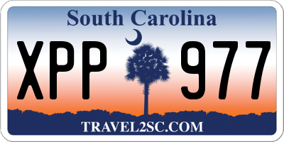SC license plate XPP977