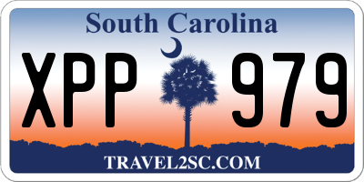 SC license plate XPP979