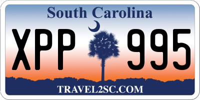 SC license plate XPP995