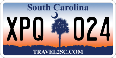 SC license plate XPQ024