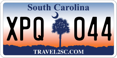 SC license plate XPQ044