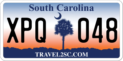 SC license plate XPQ048