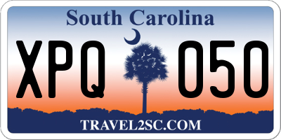 SC license plate XPQ050