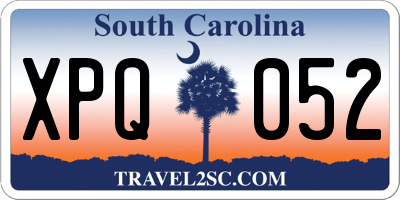 SC license plate XPQ052