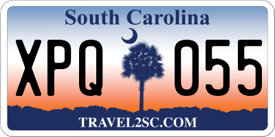 SC license plate XPQ055