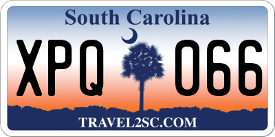 SC license plate XPQ066