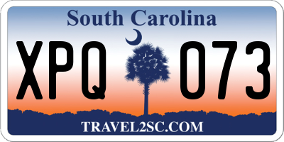 SC license plate XPQ073