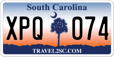 SC license plate XPQ074