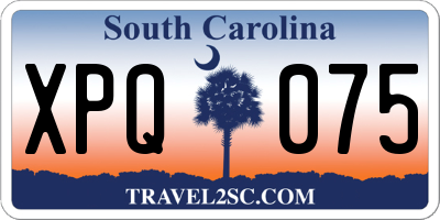 SC license plate XPQ075