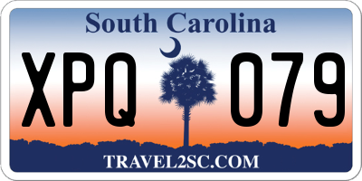 SC license plate XPQ079