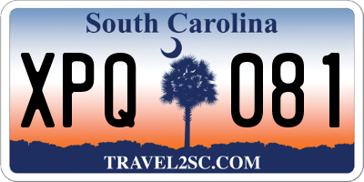SC license plate XPQ081