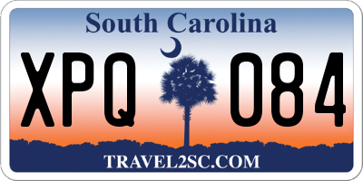 SC license plate XPQ084