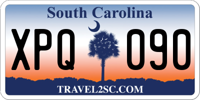 SC license plate XPQ090