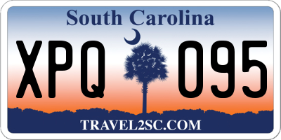 SC license plate XPQ095