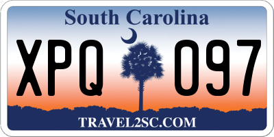 SC license plate XPQ097