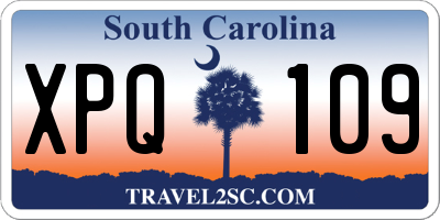 SC license plate XPQ109